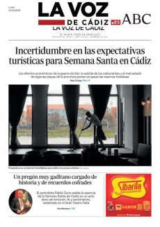 INCERTIDUMBRE EN LAS EXPECTATIVAS TURÍSTICAS PARA SEMANA SANTA EN CÁDIZ