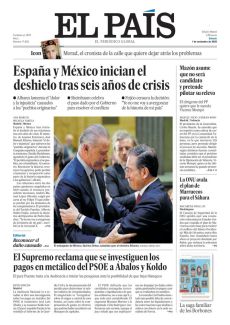 ESPAÑA Y MÉXICO INICIAN EL DESHIELO TRAS SEIS AÑOS DE CRISIS