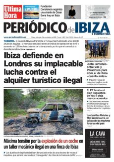 MÁXIMA TENSIÓN POR LA EXPLOSIÓN DE UN COCHE EN UN TALLER MECÁNICO ILEGAL EN UNA FINCA DE IBIZA