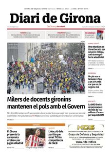 MILERS DE DOCENTS GIRONINS MANTENEN EL POLS AMB EL GOVERN